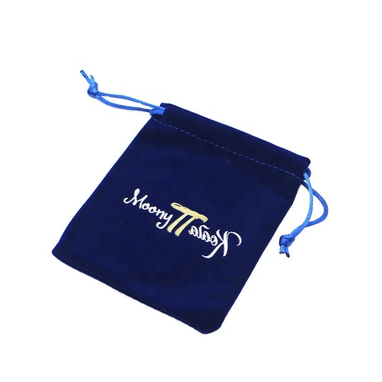 Customizable Logo Black Velvet Dice Bags Factory-Sold Simple Design Recyclable Jewelry Pouch for Necklaces Rings Bracelets MegaBDM