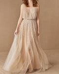 15292# Exquisite Pearls Beading Sequins Wedding Bridal Ball Gown Birthday Party Dress for Plus Size Women Prom Evening Dresses