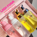 Eyelash Shampoo Wash Lash Extension Safe Natural Lash Eyelash Foam Shampoo With Cleaner Brush