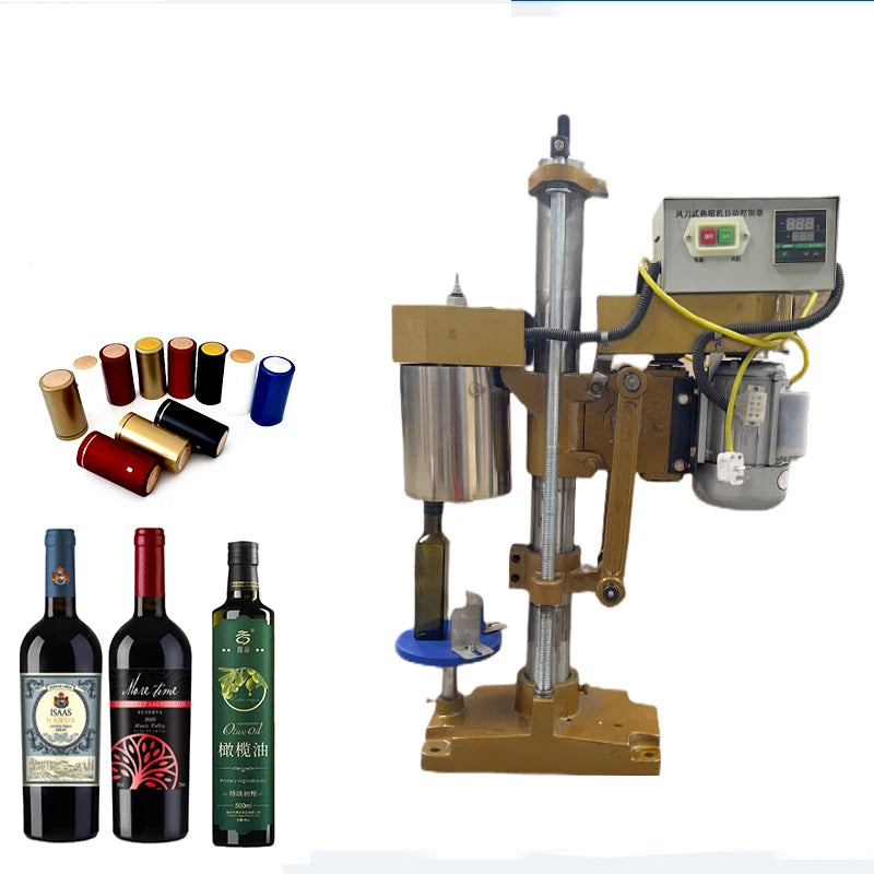 Wholesale Semi Automatic Wine Liquor Olive Oil Bottle Pvc Heat Shrink Film Machine Pvc Heat Shrink Bottle Cap Seal Machine