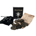 Juice Hot Sale Witch's Runes Wooden Etche Witch Rune Set Black Wood Rune Divination Set