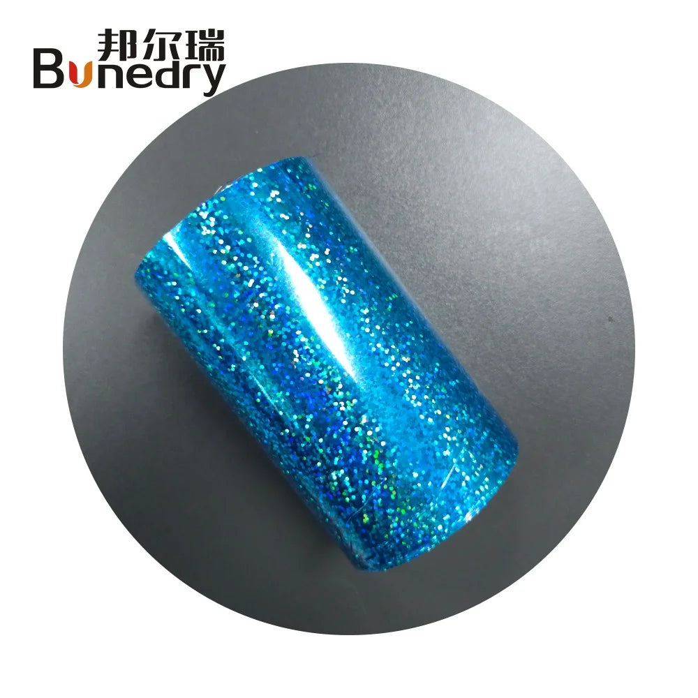 Blue Dot Square Holographic Hot Stamping Foil PET Base Transfer Printing Foil for Fishing Lures DIY Craft 11cm*120M Factory