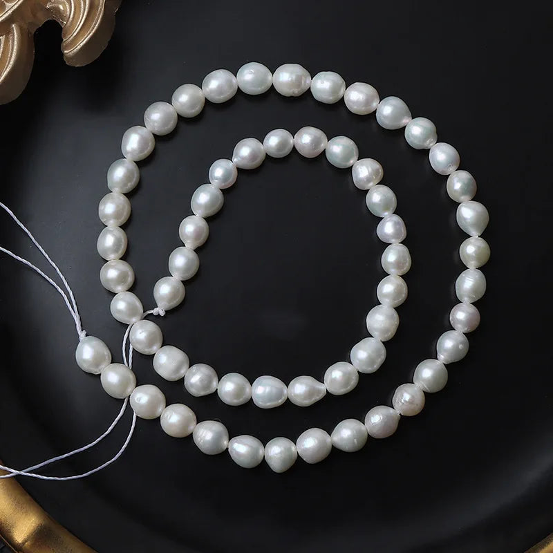 High Gloss 5-6mm Small Round Baroque AK Natural Freshwater Pearl Making Jewelry Pearl Loose Beads