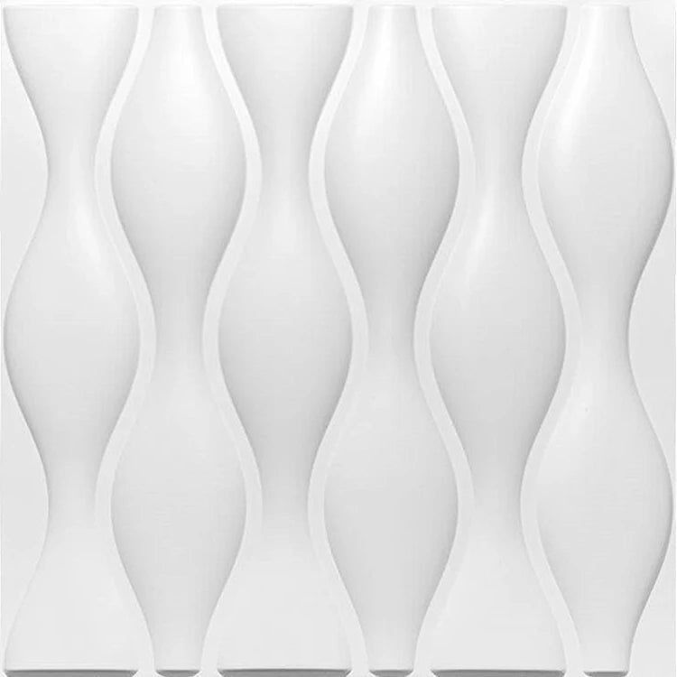 Irini Floral PVC Wall Panel (12 PC/SET) Waterproof Commerce Household 3D Wall Paneling Easy Install Minimalist Design