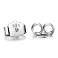 Wholesale S925 Sterling Silver plum Earplug Bare Earrings Studs Buckle Blocking Ear Plug Ear Cap Earring Accessories
