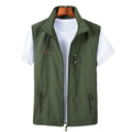 Wholesale Customized logo Outdoor Casual Men's Fisherman Vest Soft Shell Quick Drying Running Vest Photography Fisherman Vest