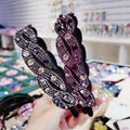 New Arrival Women's Crystal Hairbands Simple Wide Anti Slip Headbands