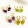 Niche Design Popular Earrings Gift Summer Versatile Resin Earrings Cute Unique Grape String Earrings Gifts for Women