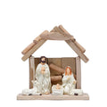 Wooden Christmas Manger House Decoration Table Creative Furnishings Wood Craft