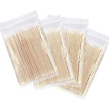 Disposable Ultra-small Cotton Swab 100pcs Lint Free Micro Brushes Wood Cotton Buds Swabs Eyelash Extension Glue Removing Tools