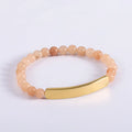 Natural Jewelry Christmas Ornament Stone Beads Healing 8mm Round Stretch Diy Gemstone Bracelet