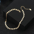 RINNTIN SA25 925 Sterling Silver and 14K Gold Anklet Fine Jewelry Wholesale for Women 4mm Plate Chain for Party Occasions