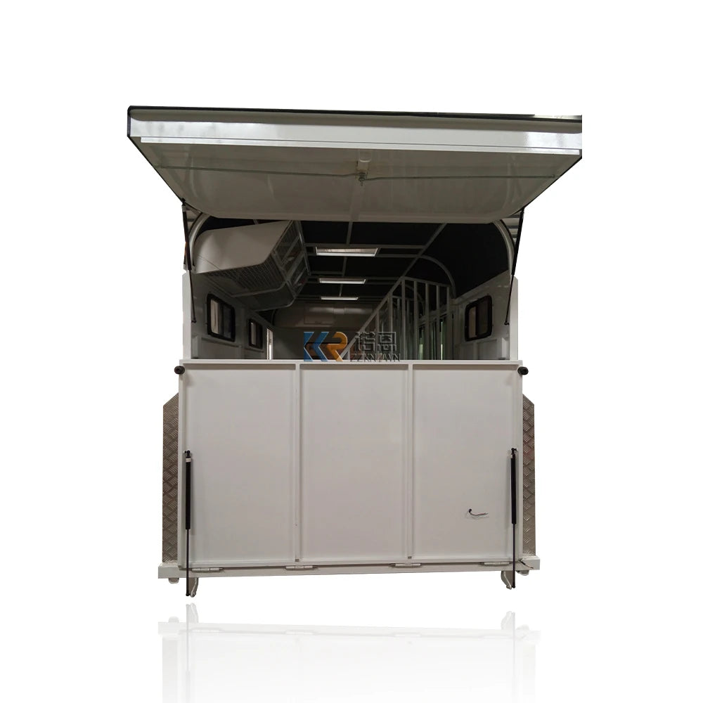 Europe Horse Float Trailer Australian Standard Floats Standards With Living 2 Horses Angle Loading Trailer
