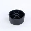Adjustable PP Plastic Black Sofa Legs with Wooden Grain Surface for Outdoor and Hospital Use Contemporary Design