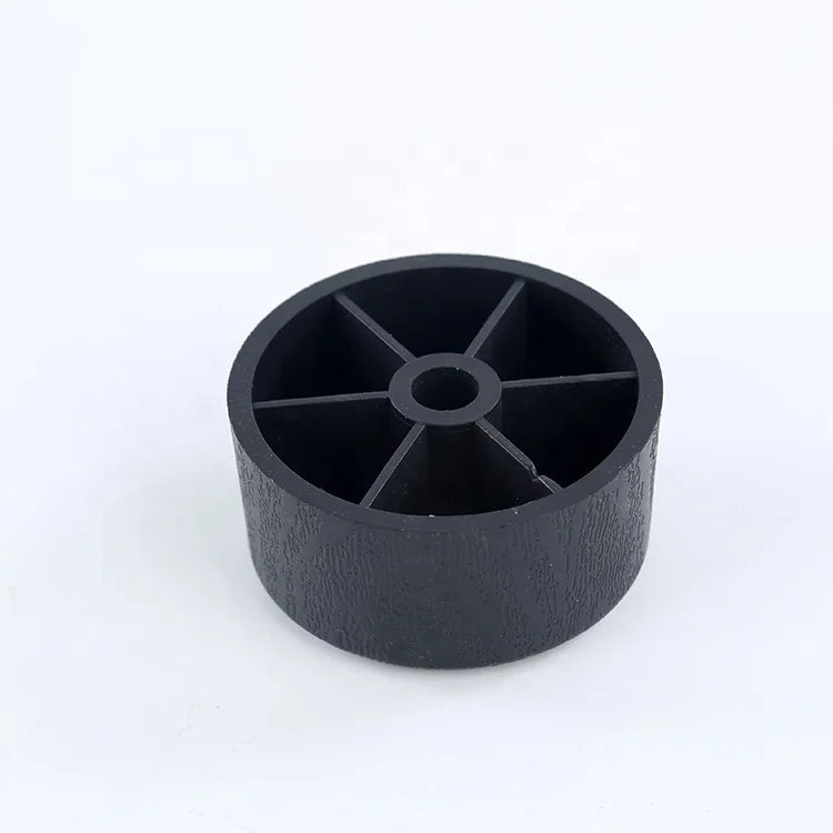 Adjustable PP Plastic Black Sofa Legs with Wooden Grain Surface for Outdoor and Hospital Use Contemporary Design