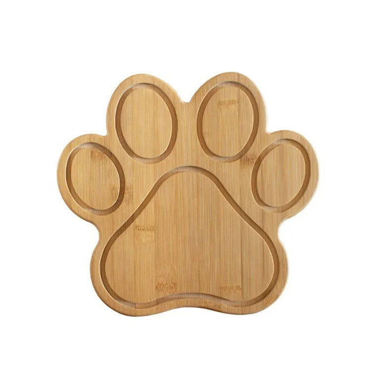 Creative Paw Print Shape Bamboo Cutting Board Kitchen Tools Wooden Cutting Board