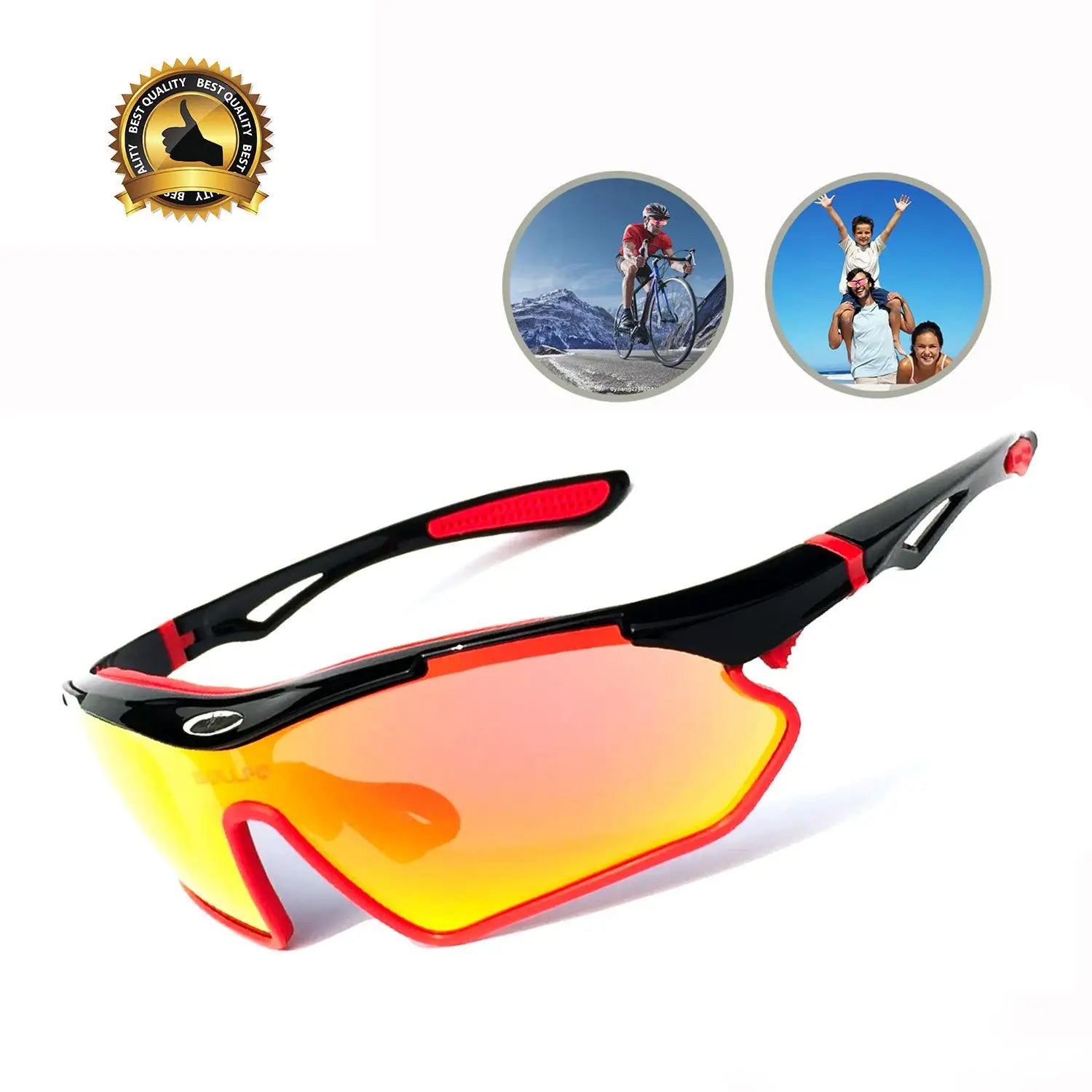 2026 Stock Mountain Bike Polarized Outdoor Sports Riding Glasses Golf Sunglasses UV400 Cycling Eyewear Sport Sunglasses
