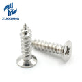 Zuogang Wholesale M4 100 Pcs Shoulder Furniture Aluminum Black Fasteners Self-tapping Screws