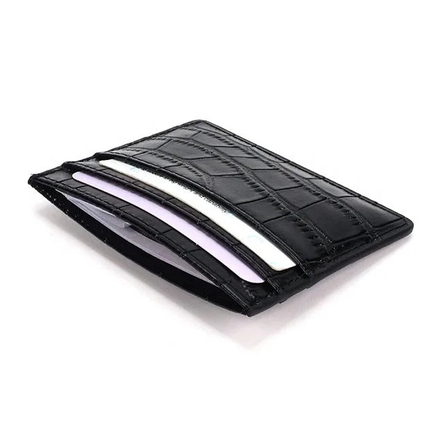 Custom Slim Wallet Rfid Leather Credit Card Holder Wallet Men and Women