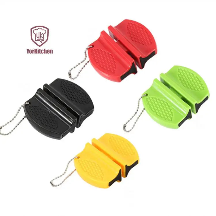 Kitchen Gadget Easy to Control Non-slip Outdoor Mini Knife Sharpener