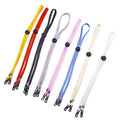 Custom Double Clips Masking Lanyard Neck Strap Adjustable Length Face Masking Lanyard for KidsWorkersAdults