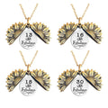 Ywganggu Stainless Steel Opening Sunflower Necklace Accessories Custom Fine Jewelry Necklaces for Birthday Exquisite Gift