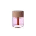 Hot Sale 50ML Glass Diffuser Bottles with Screw Cap Aromatherapy Car Diffuser Wood Cap and Reed for Essential Oil
