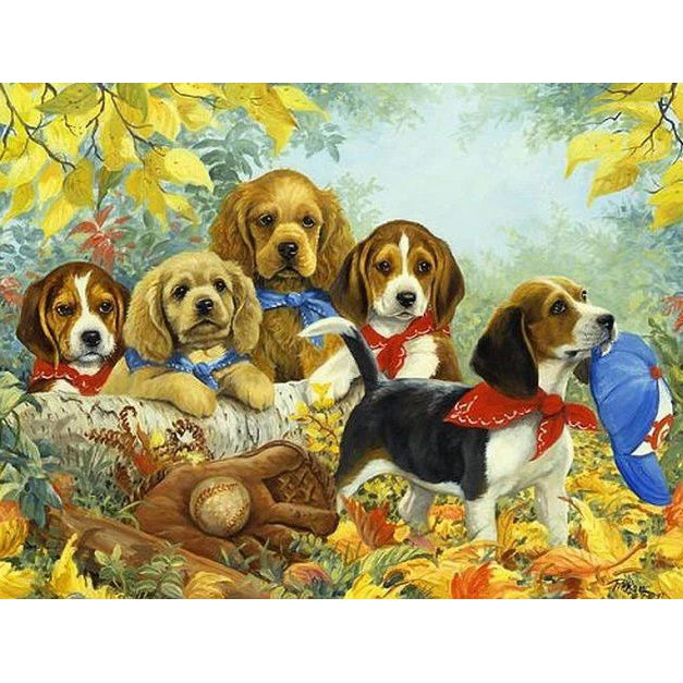 Animals Paint by Number Sika Deer Full Set Pictures Oil Painting by Numbers DIY Gift Drawing Canvas Home Decoration for Kids