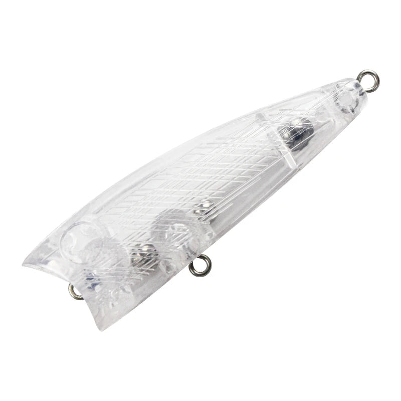 Unpainted Topwater Popper Lure 7g 12g 18g Blank Popper Hard Plastic Popper Lure Hard Fishing Lure Bait Blank