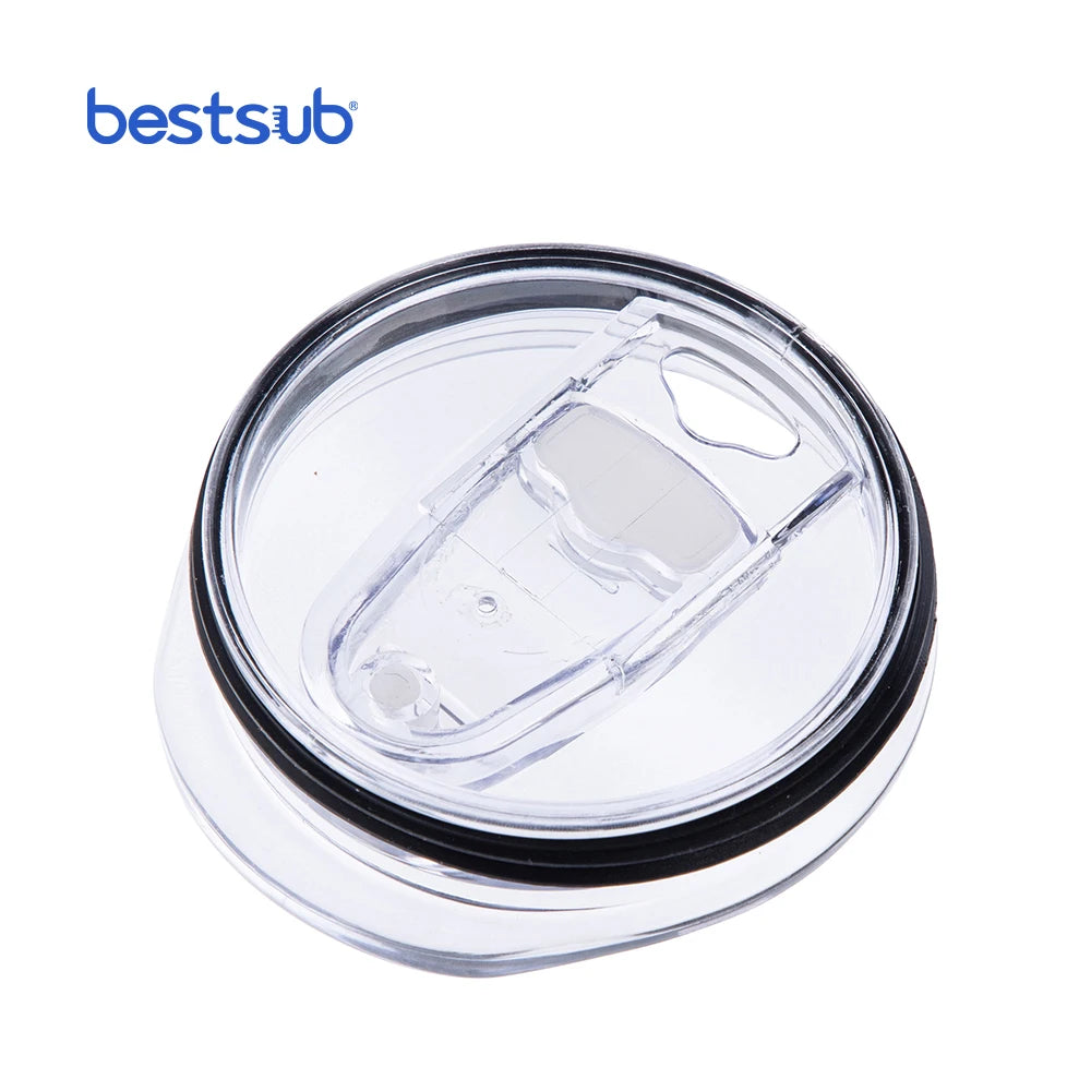 BestSub Wholesale Child-Proof Plastic PVC Waterproof Push Pull Cap Slide Lid for Cups BW34 & BW37 (Model BGP26)