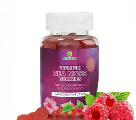 OEM/ODM Irish Sea Moss Bladderwrack Burdock Root Gummies Herbal Supplement Immunity Digestion Support Energy Management