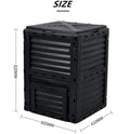 Factory Supply  300L Garden Farm Collapsible Compost Box Waterproof Composter Bin