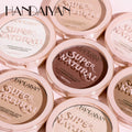 HANDAIYAN Light Soft Surface Pressed Powder Natural Waterproof Long-lasting Full Cover Makeup Cosmetics