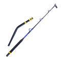 Swivel Tip Trolling Rod Bent Butt 130LBS Boat Fishing Rod Roller Guides Tuna Pole Deep Sea Big Game Trolling Rod for Saltwater