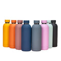 Hot Sale Stainless Steel Water Bottle With Rubber Matte Paint 500Ml Double Wall Thermo Flask