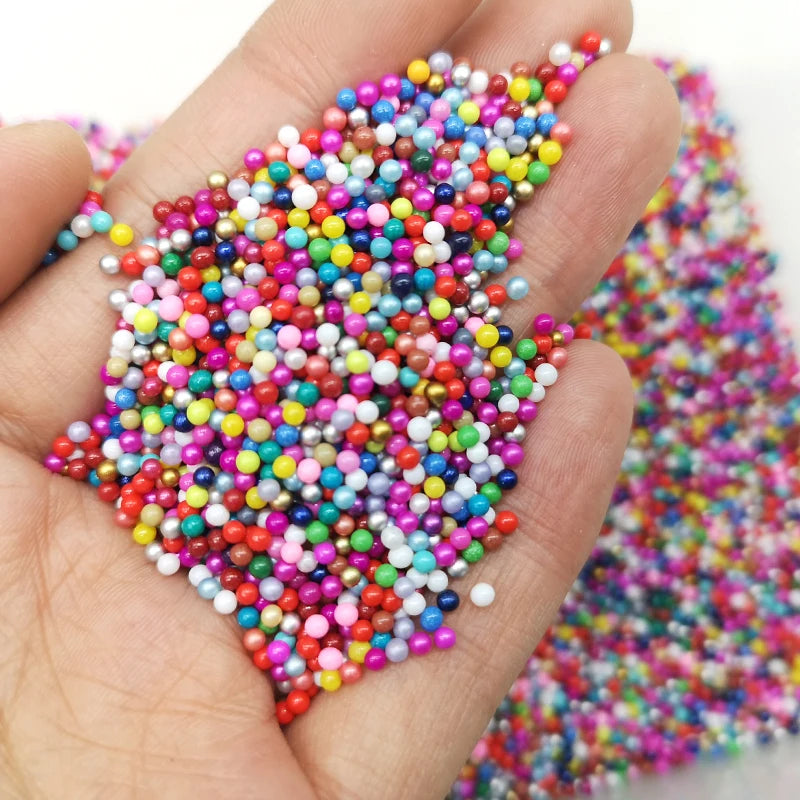 450g 3D Tiny Rivets Silver Micro Nail Beads Gravel Nail Decor Pixie Bottles Charms Gold Black Steel Metal Nail Caviar Beads