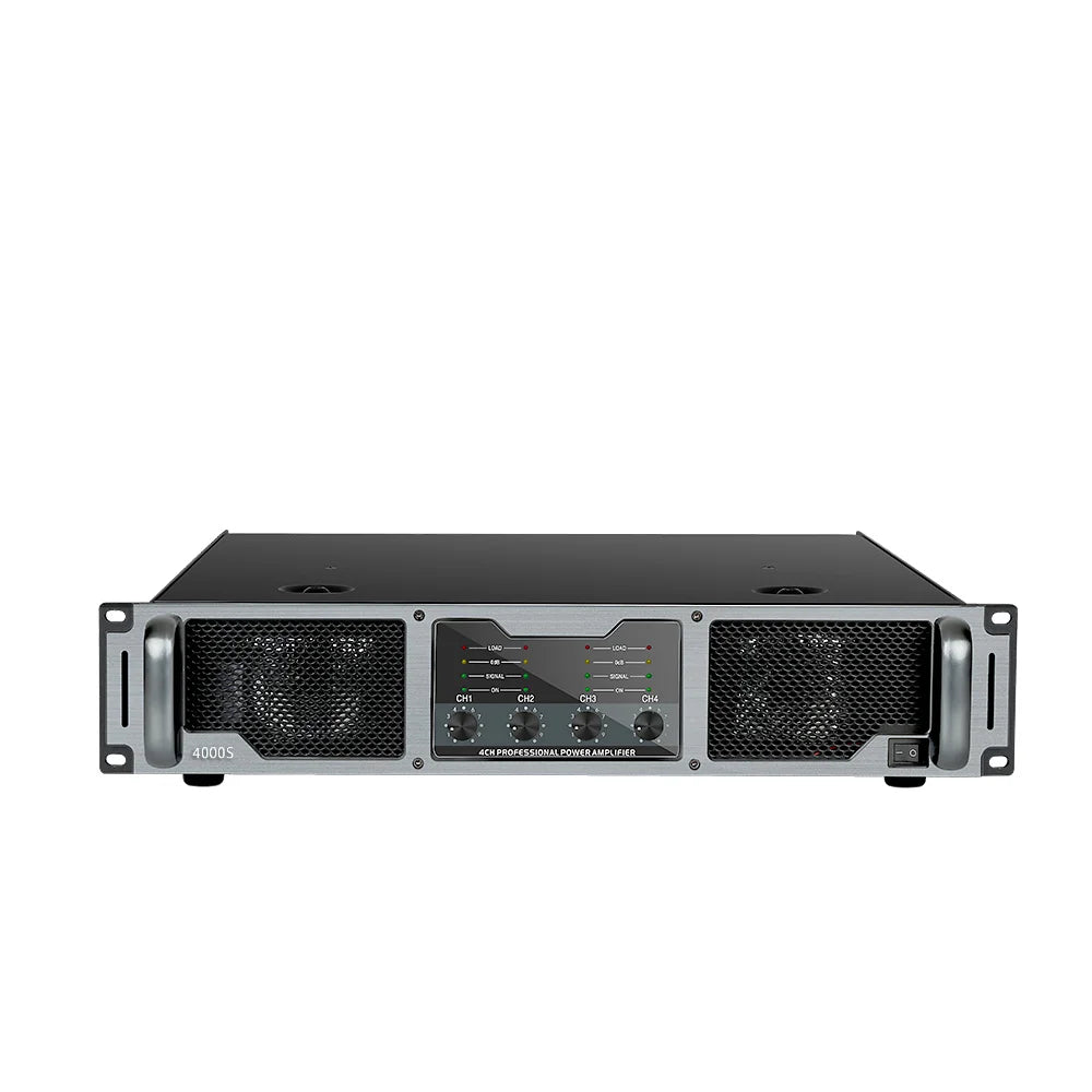 Biner 4000S 550W*4 High Power Amplifier 2U Professional 4 Channel Power Amplifier for Conference Home Theater MegaBDM