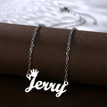 Oem Odm Stainless Steel Necklace Music Lover Name Letter Custom Necklace