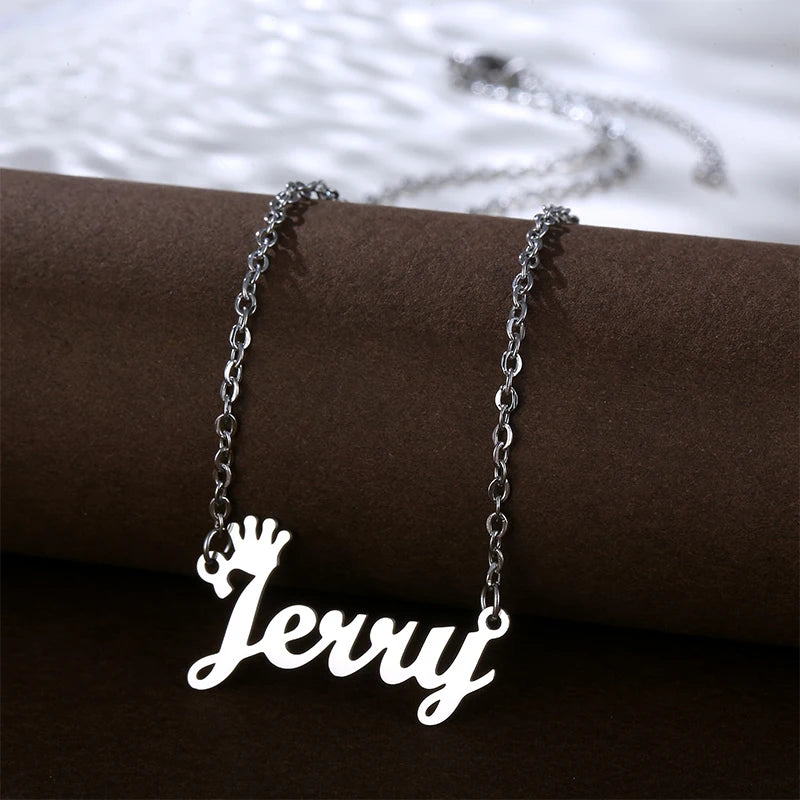 Oem Odm Stainless Steel Necklace Music Lover Name Letter Custom Necklace