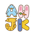 Acrylic 26 English Alphabet Cute Design Kunshan Stock Lapel Pins Brooch