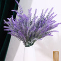 Wholesale 5 Fork Lavender Flower Plastic Plant Artificial Lavender Flowers for Wedding and New Year Decor Hot Sale