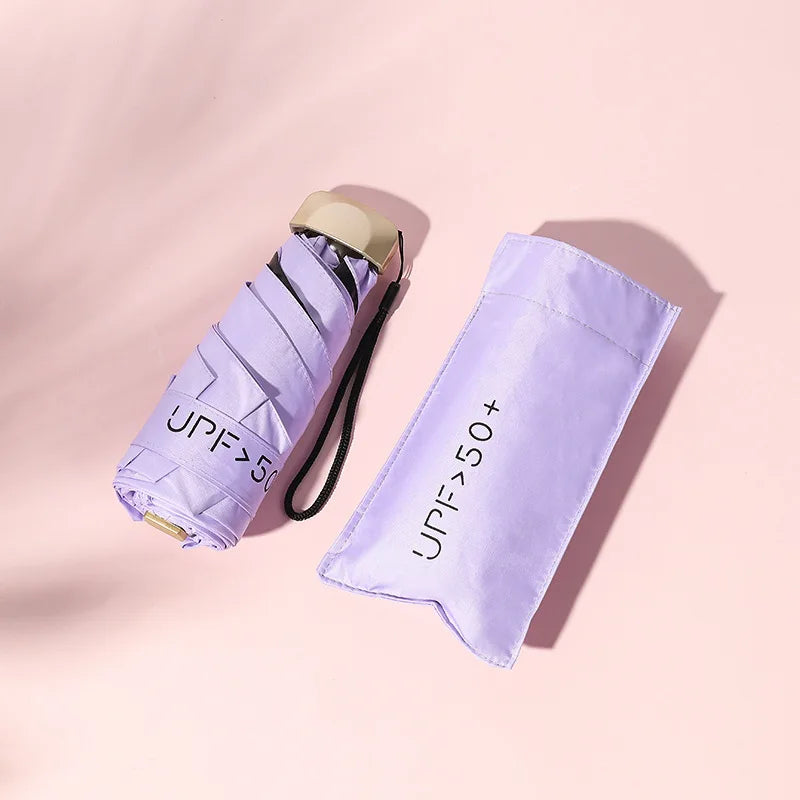 Mini Pocket Sun Protection Umbrella Traditional Design Manual Control for Rain and New Year's Sunroof
