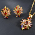 Luxury Gemstone Wholesale Jewelry Set Ladies Wedding Earing and Necklace Set