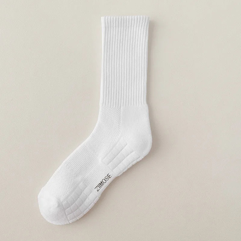 Sports Socks Men Unisex Custom Pure Cotton Socks Sports Breathable Sweat-absorption Tower Sole Running Socks Unisex