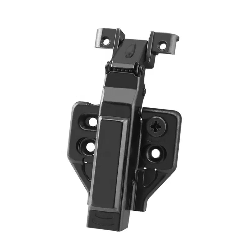 Roeasy Black Bathroom Cabinet Door Hinges Soft Closing Invisible Hidden Hinge Aluminum Frame Cabinet Concealed Furniture Hinges