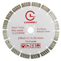 Wholesale Factory Power Tools 9inch 230mm Dry Granite Diamond Cutting Disc Circular Diamond Saw Blade for SandStone Granite