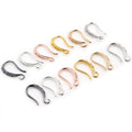 20pcs/lot 17x10mm Earring Findings Earrings Clasps Hooks for DIY Jewelry Making Accessories Earwire Findings 5 Colors