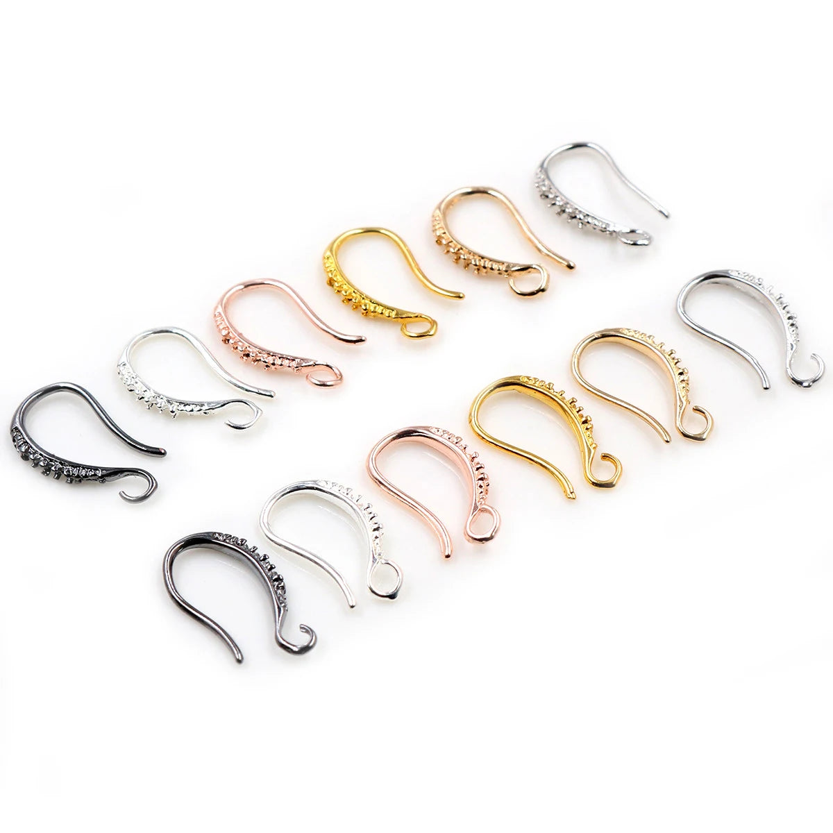 20pcs/lot 17x10mm Earring Findings Earrings Clasps Hooks for DIY Jewelry Making Accessories Earwire Findings 5 Colors