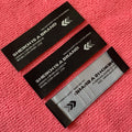Ultrasonic Cut Soft Collar Labelclean Border Knitting logo Clothing Neck Tags