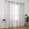 Urgarding Anti-radiation Emf Shielding Cotton & Silver Mesh Curtains for Window White Radiation Protection Window Curtain